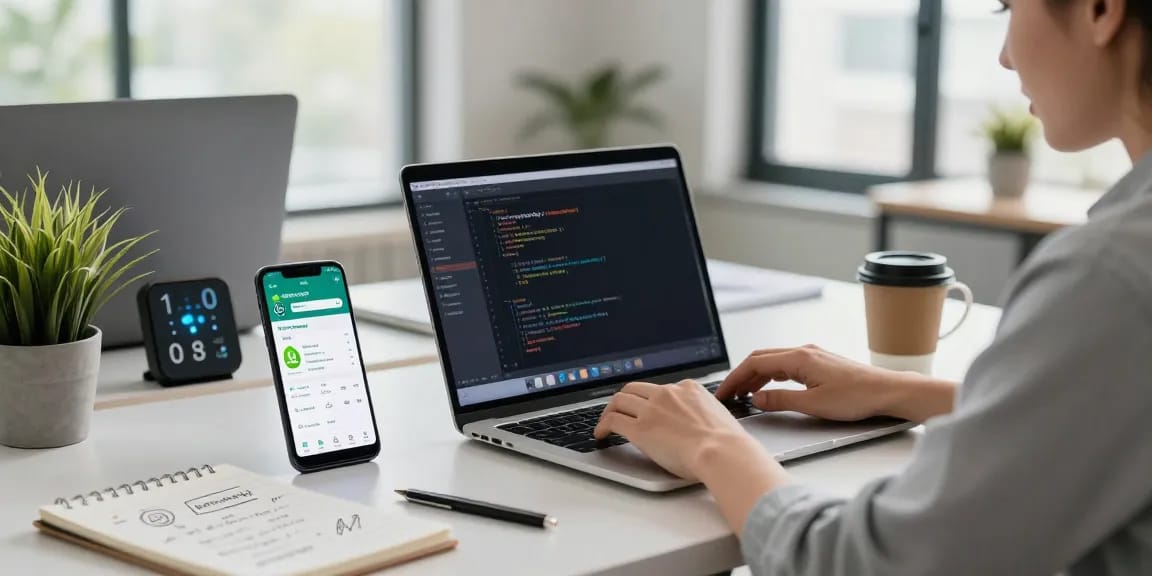 Exploring exciting features of the gb whatsapp apk in a modern tech workspace.