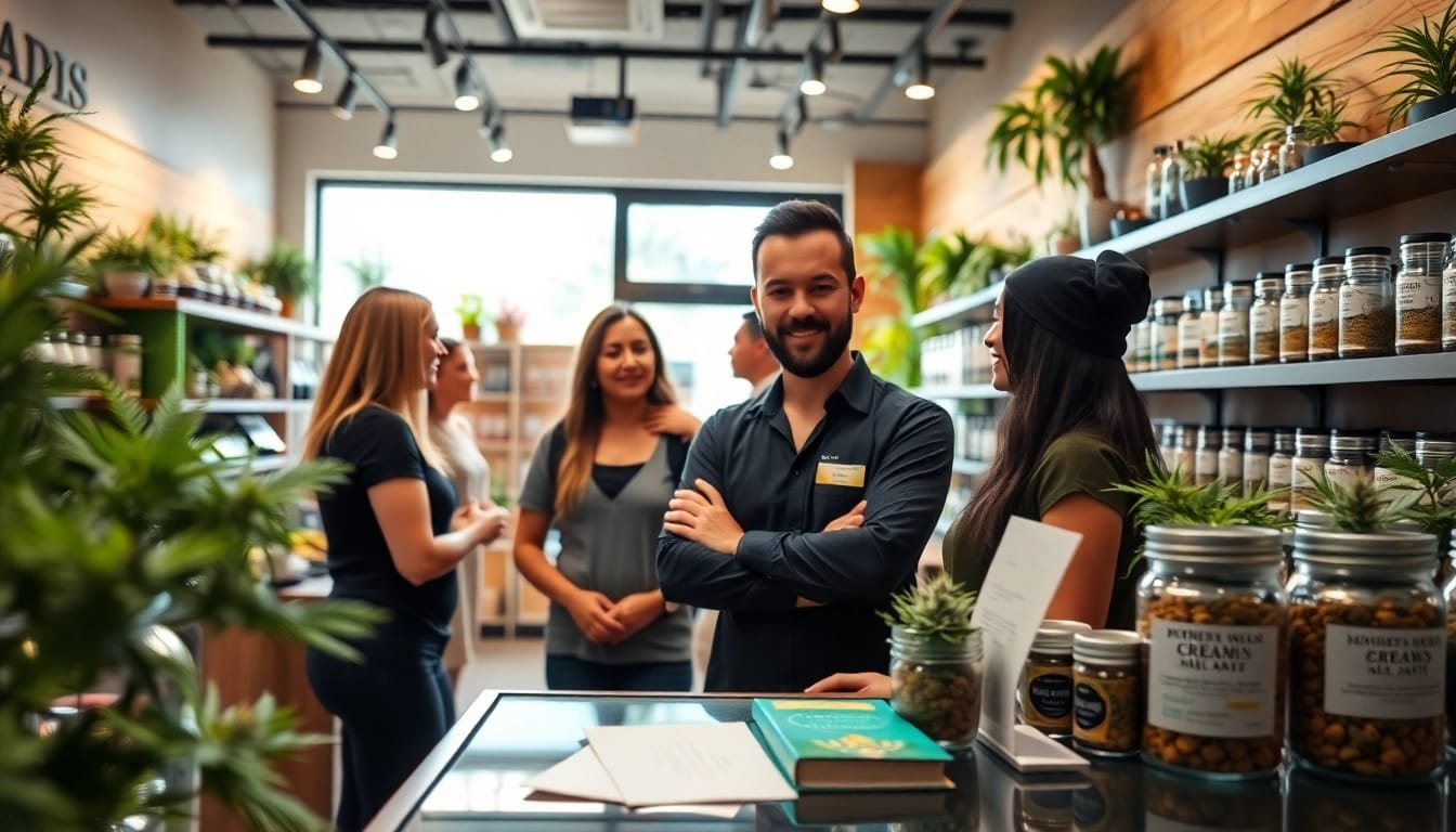 Discover where can I buy weed near me in a welcoming cannabis retail shop.
