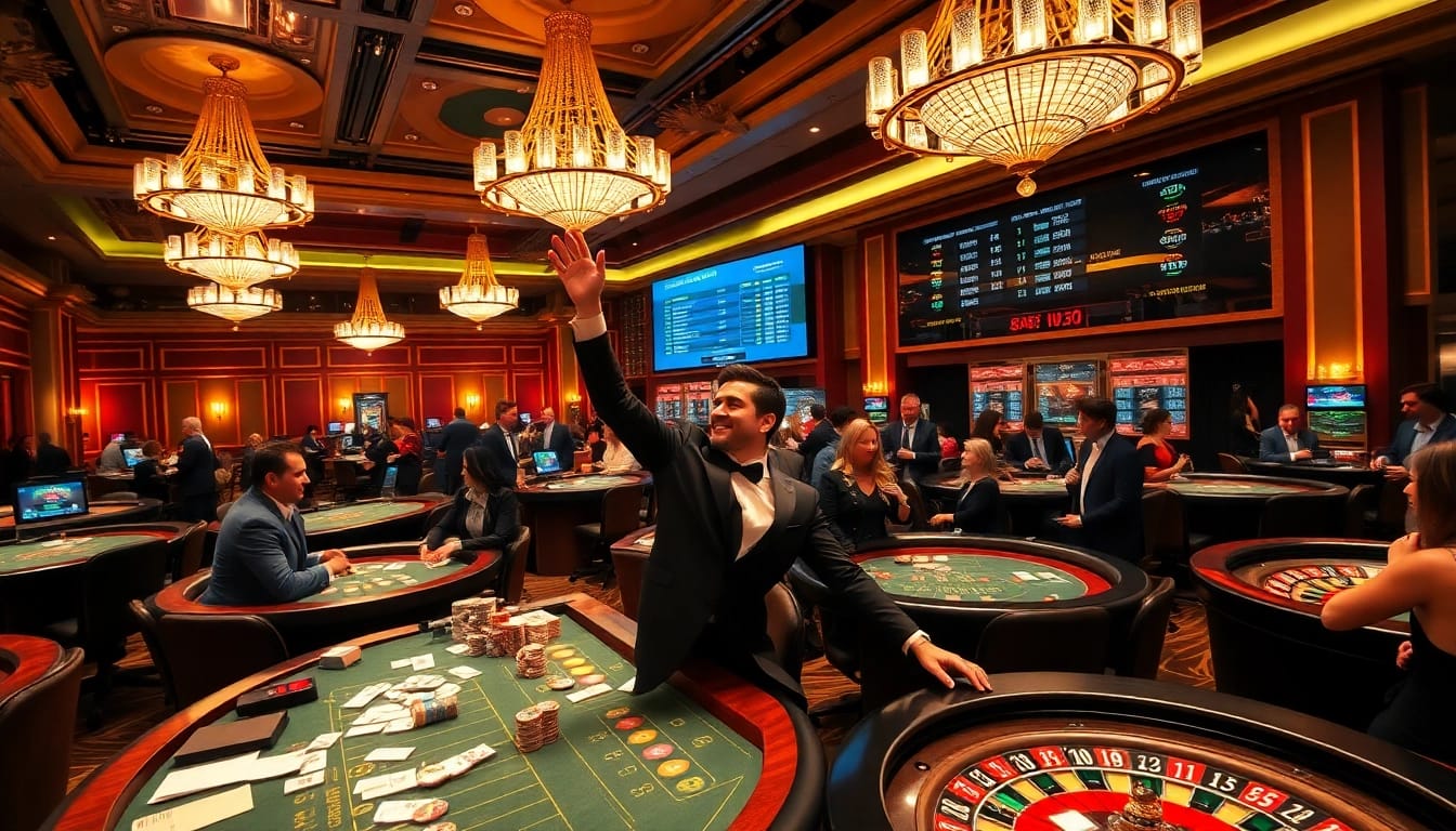 Experience a thrilling casino game showcasing KK55 chips on a poker table.