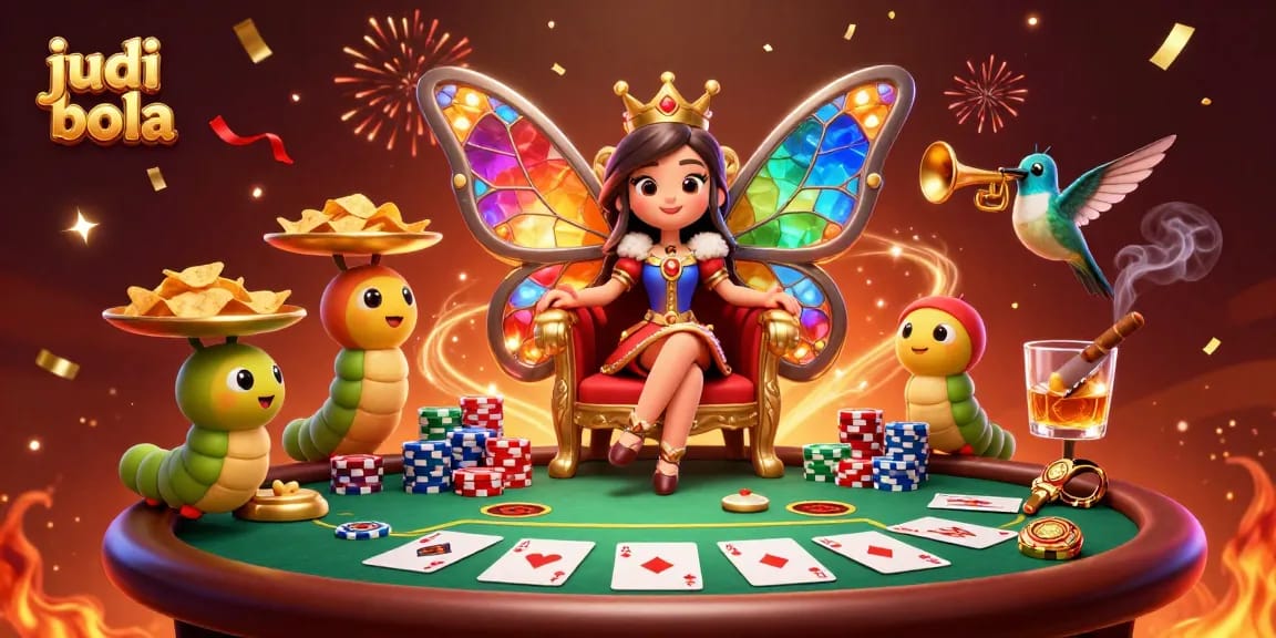 Experience exhilarating judi bola action with a vibrant casino scene bursting with energy and detail.