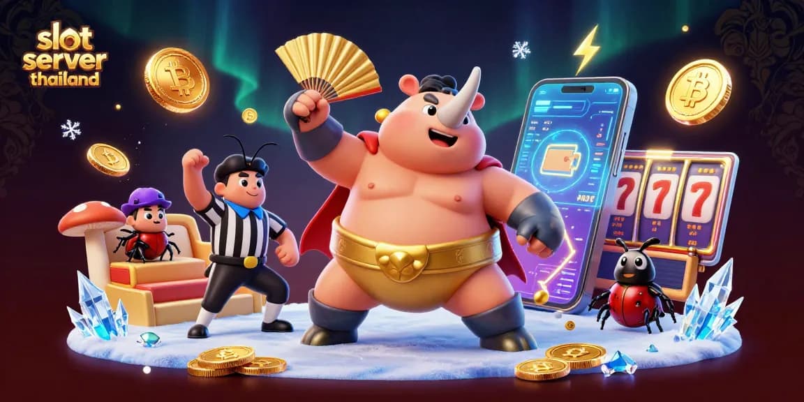 Menangkan slot server thailand dengan pemain sumo unik yang menghujankan koin emas.
