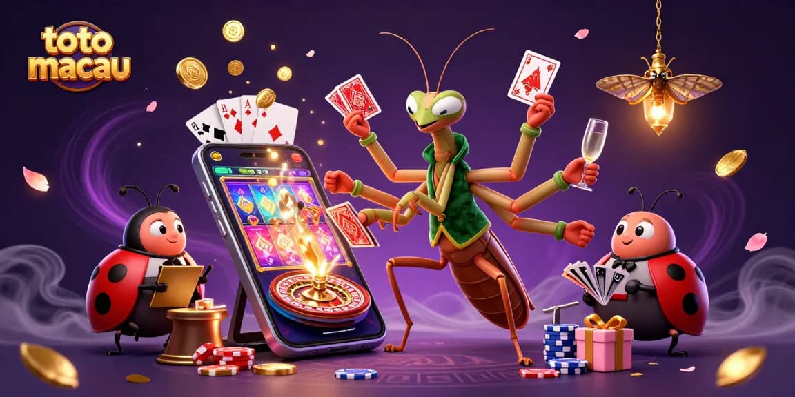 Experience thrilling excitement with toto macau as characters deal cards, coins erupt, and games come alive!
