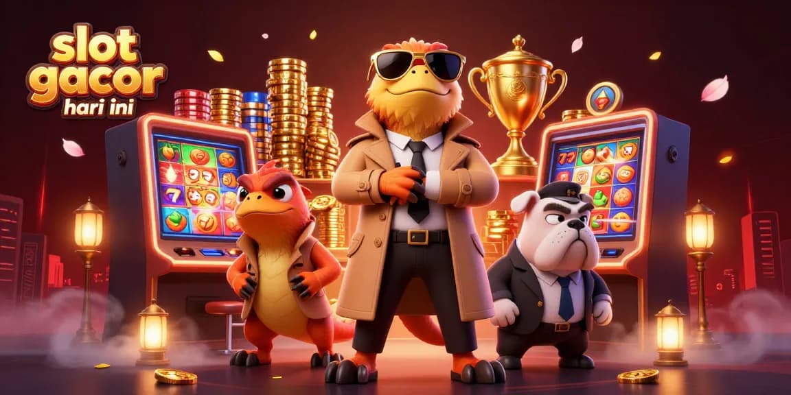 Engage in thrilling slot gacor hari ini action with vibrant symbols, raptors, and casino excitement.