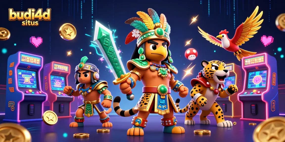 Experience the thrill of budi4d situs with vibrant casino-themed 3D illustration.