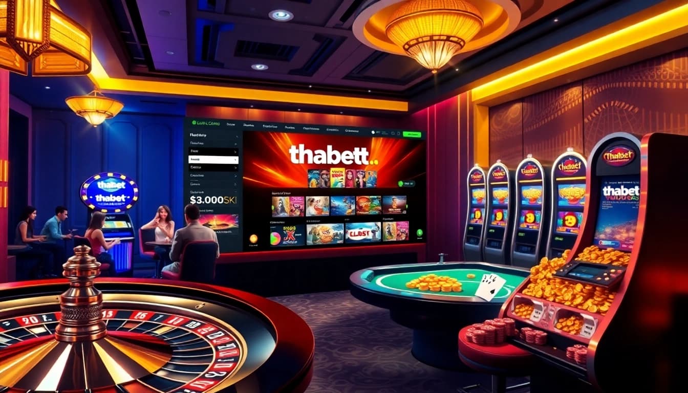 Experience thrilling games at thabet.com with vibrant casino visuals and enticing promotions.
