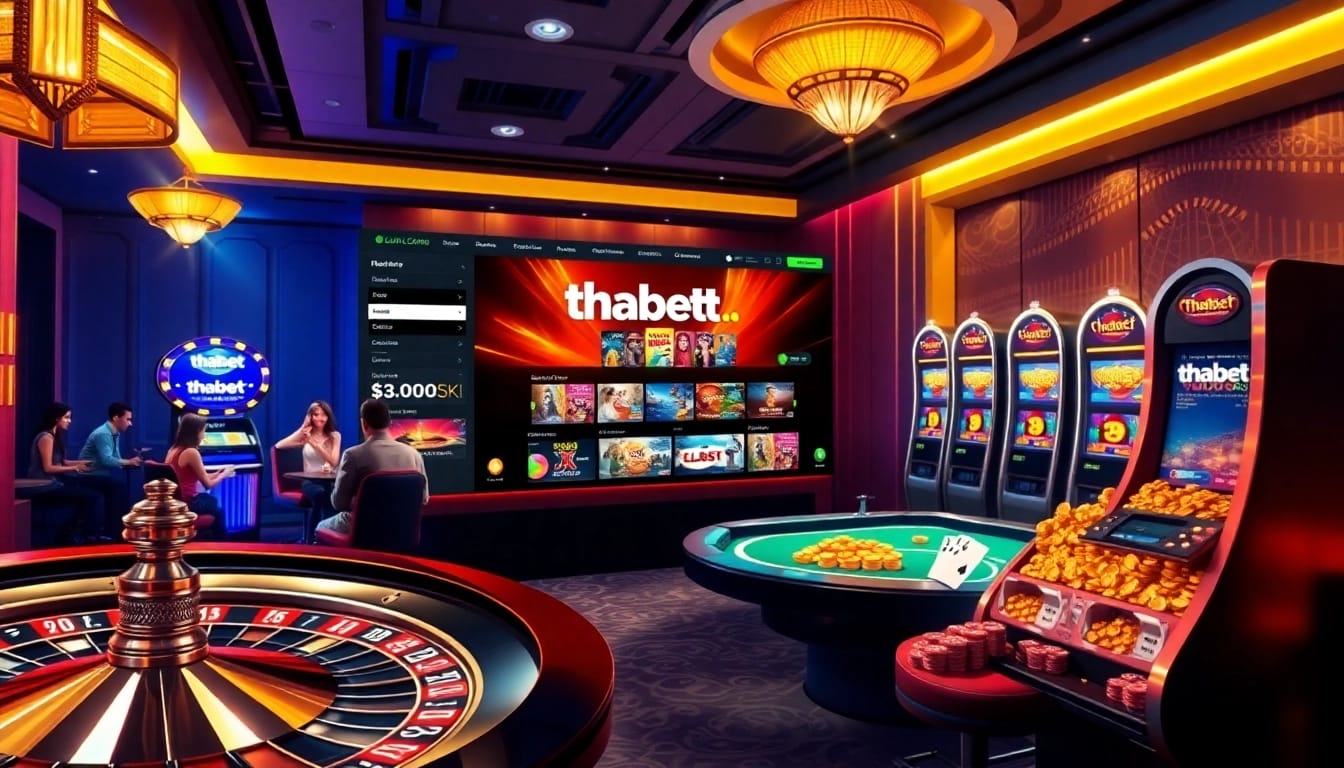 Experience thrilling games at thabet.com with vibrant casino visuals and enticing promotions.