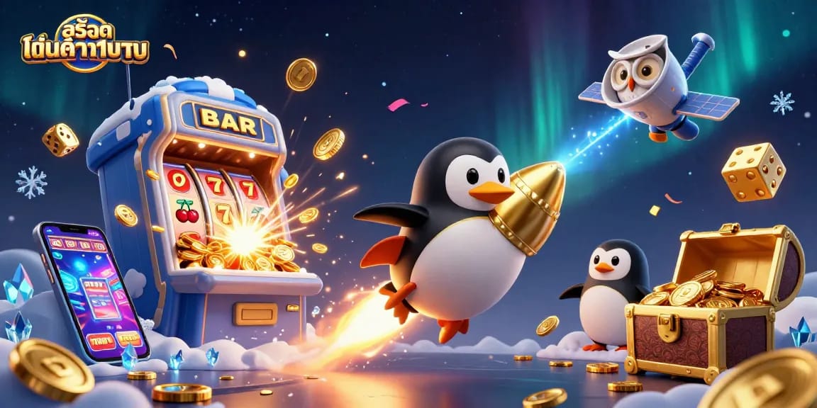 Play exciting games with สล็อตฝากขั้นต่ำ1บาท at this vibrant casino themed art.