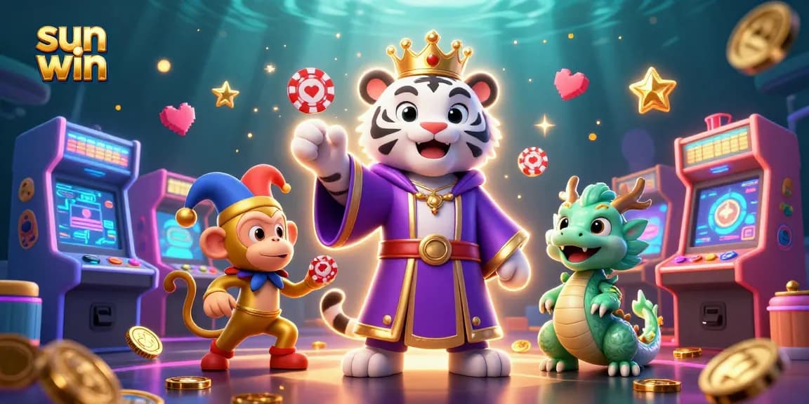 Experience the excitement at sun win casino with lively characters and vibrant gaming action.