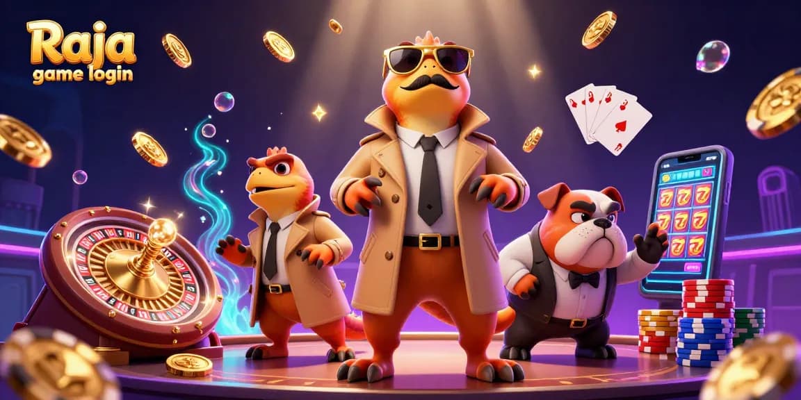 Engage and log in to Raja game login with thrilling casino elements and action-packed visuals.