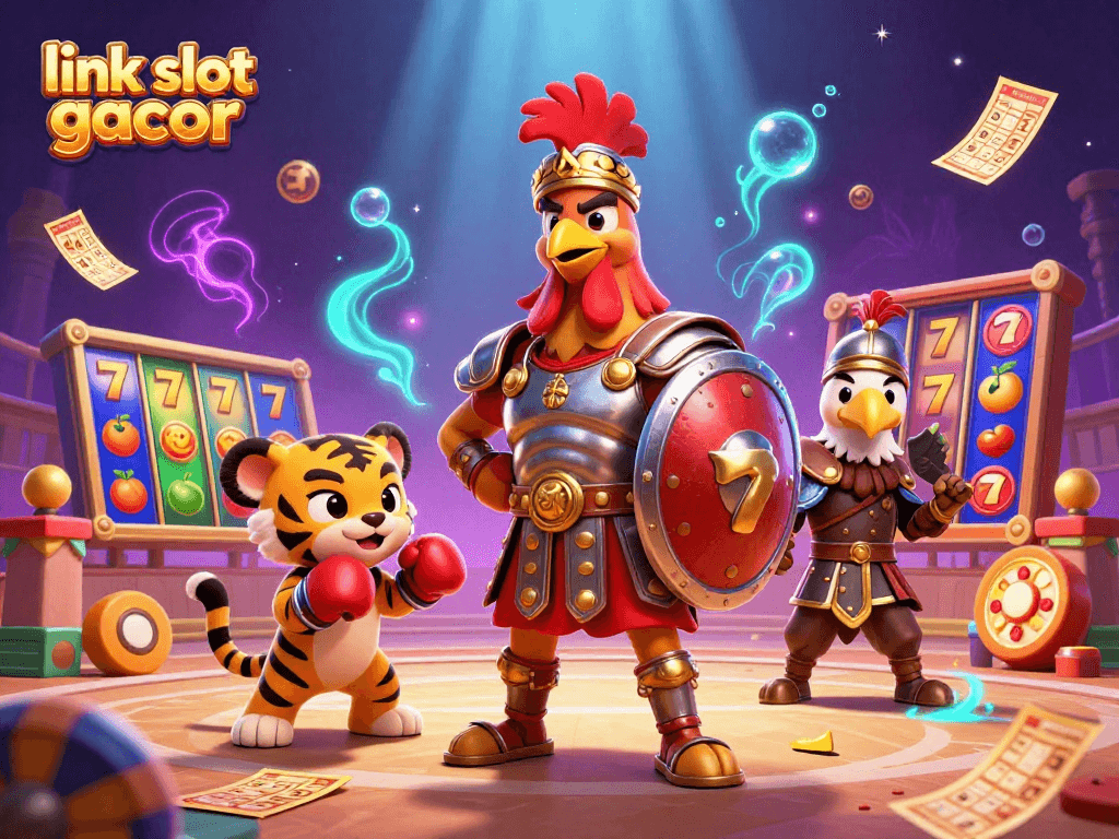 Experience big wins at link slot gacor with vibrant 3D characters and thrilling casino elements.