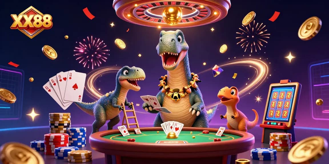 Experience the excitement at XX 88 casino with dynamic gaming elements in a vibrant atmosphere.