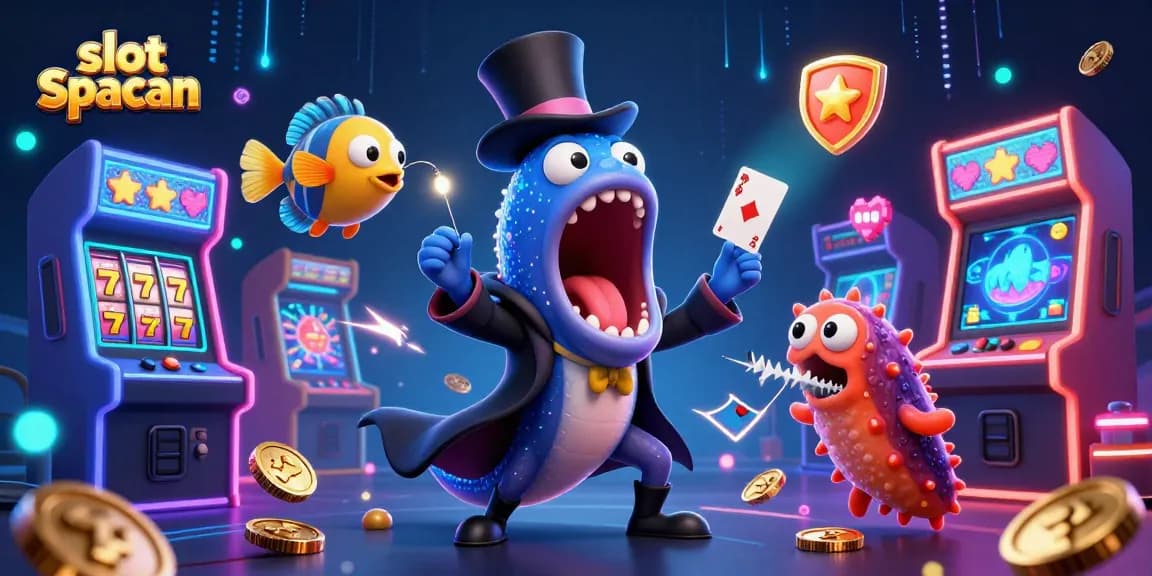 Spin and win with slot spaceman in a vibrant 3D casino-themed illustration.