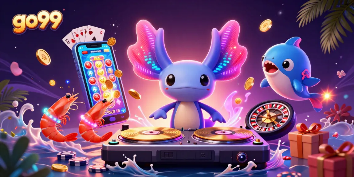 Spin the reels of go99 while the lively axolotl DJ creates an electrifying underwater casino atmosphere.