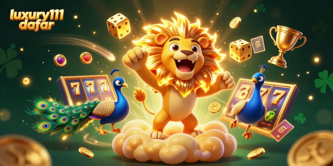 Experience dynamic winning gameplay with luxury111 daftar in an ultra-detailed 3D casino illustration featuring slots and casino elements.