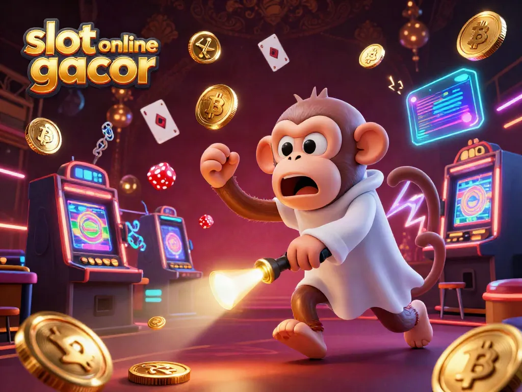 Engage in thrilling slot online gacor action with playful characters and vibrant casino elements.