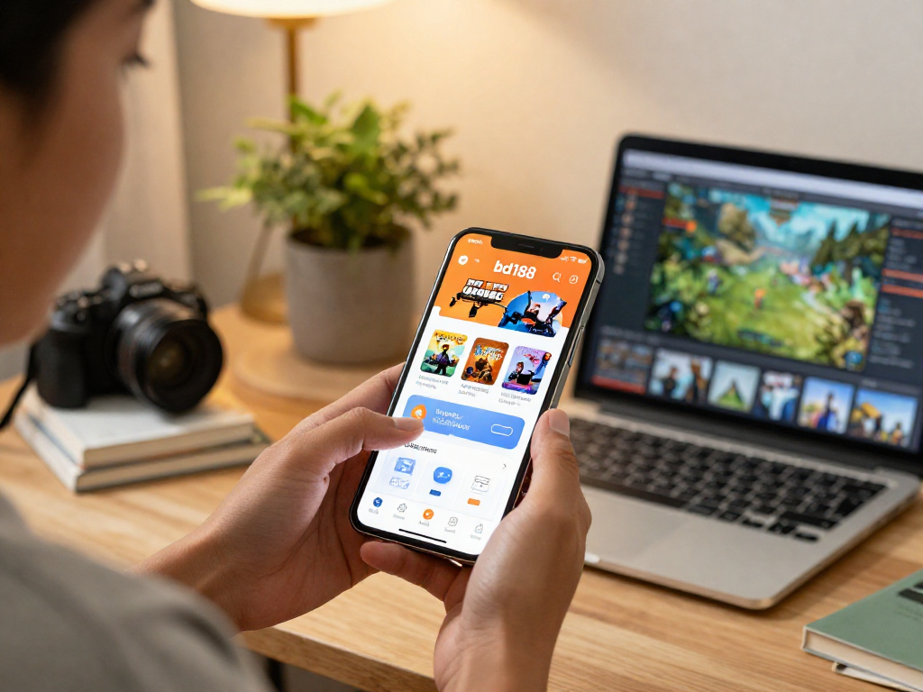 Pagbrowsing sa bd188 app gamit ang smartphone sa isang komportableng tahanan