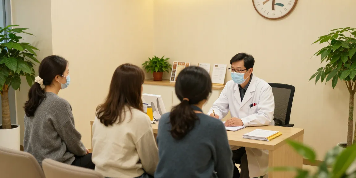 Consultation at 영통한의원 showcasing holistic healing and patient care in a serene environment.