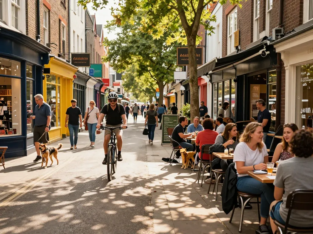 Vibrant urban shopping scene with people engaging and browsing shops, reflecting local culture on https://forumup.org/shop/search.php?ca_id=&addr1=&addr2=&addr3=&schKeyword=.