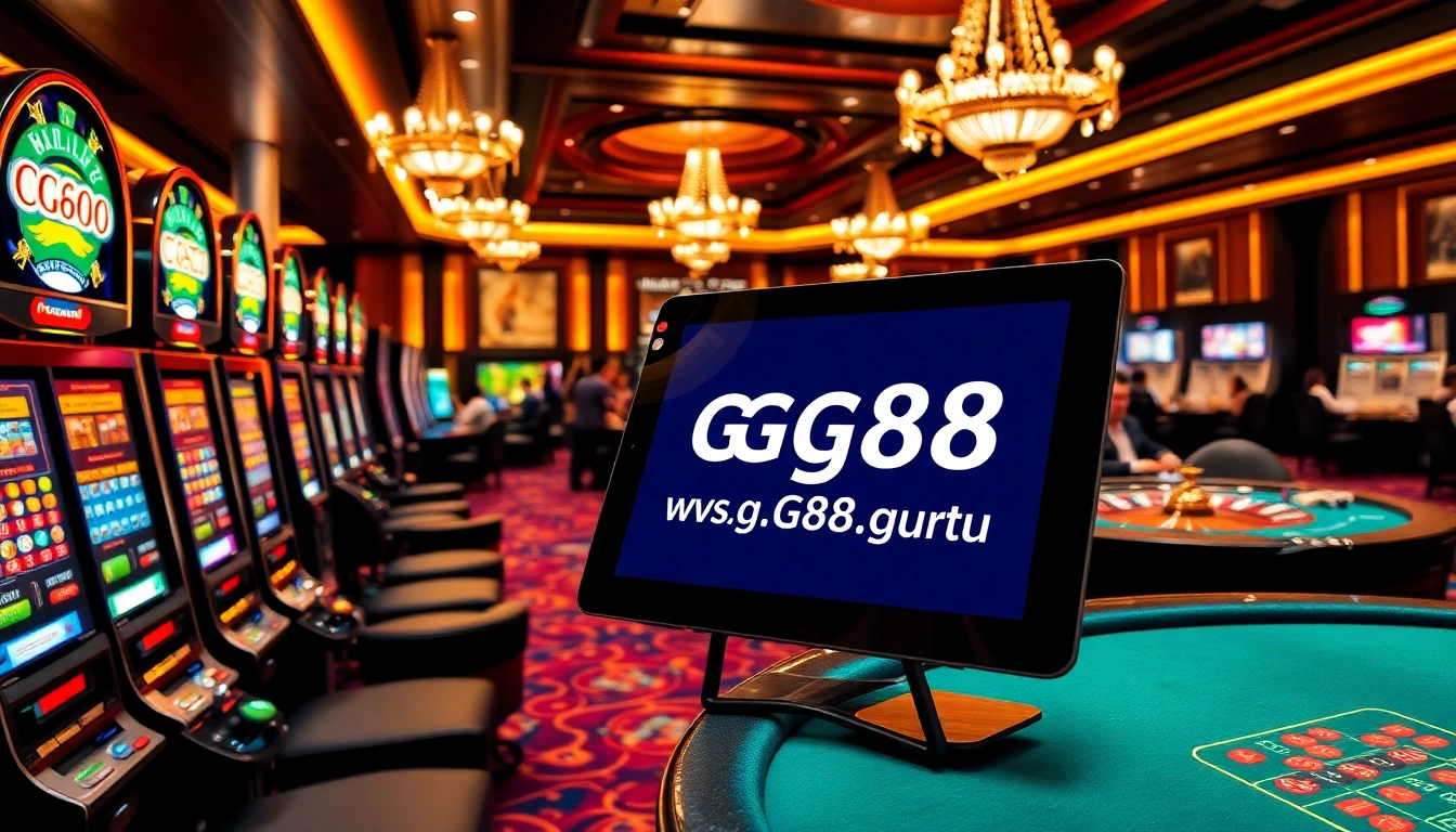 Engaging players at https://gg88.guru/ enjoying a luxurious casino atmosphere with vibrant games.