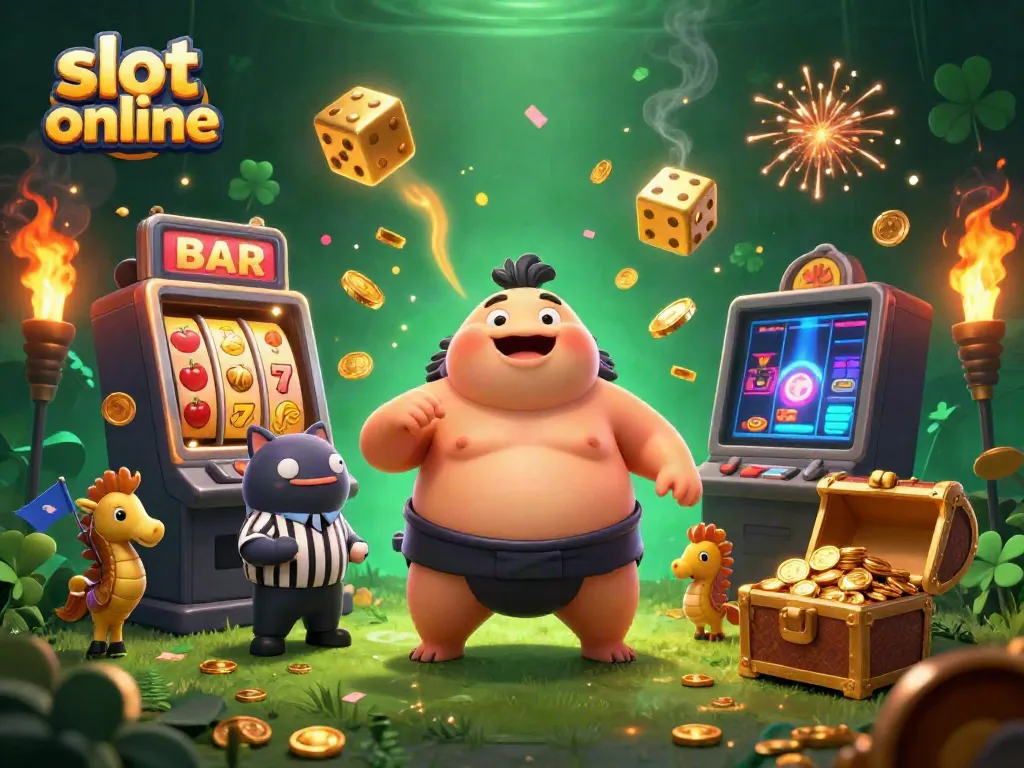 Raih kesenangan dengan slot online yang penuh warna dalam ilustrasi 3D yang menakjubkan ini.