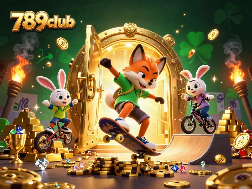 Experience thrilling gameplay at 789club with dynamic characters, vibrant casino visuals, and captivating elements.