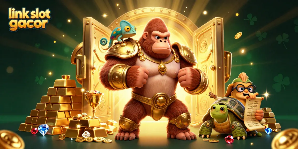 Engage with the vibrant world of link slot gacor through this dynamic 3D illustration of casino elements.