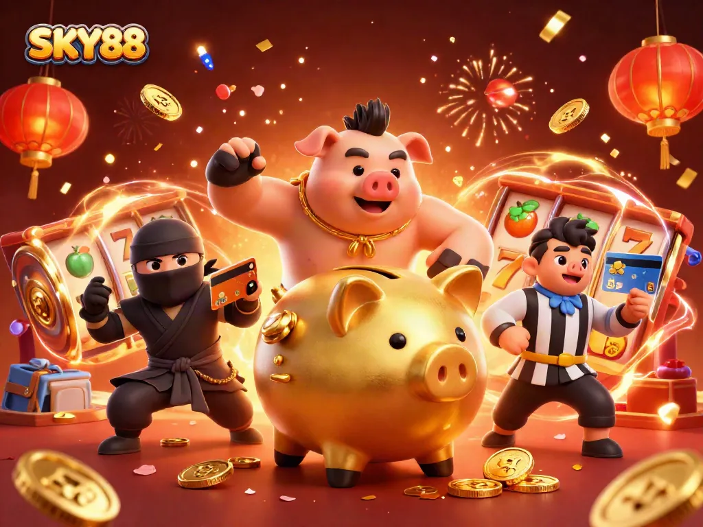 Engage in thrilling gameplay with SKY88, featuring dynamic slots and energetic characters.