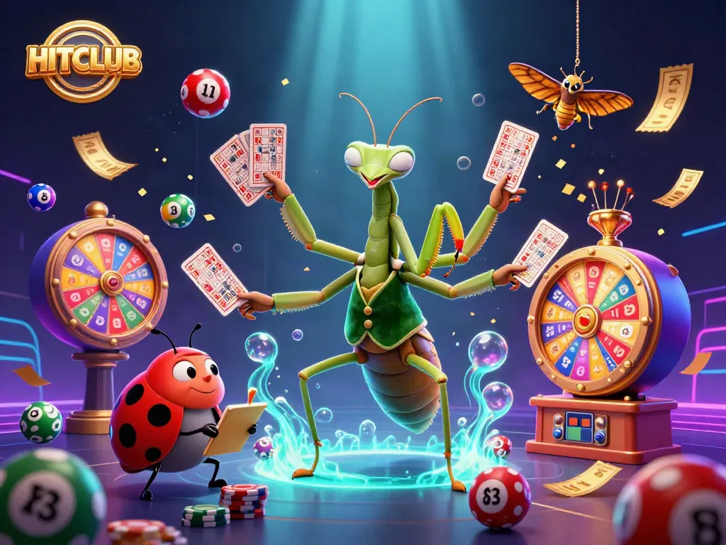Experience HITCLUB's thrilling casino games with vibrant characters and dynamic gaming elements.