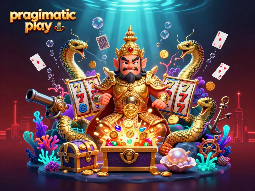 Bermain slot dengan Pragmatic Play yang menyenangkan di dunia penuh keajaiban dengan naga dan harta karun.