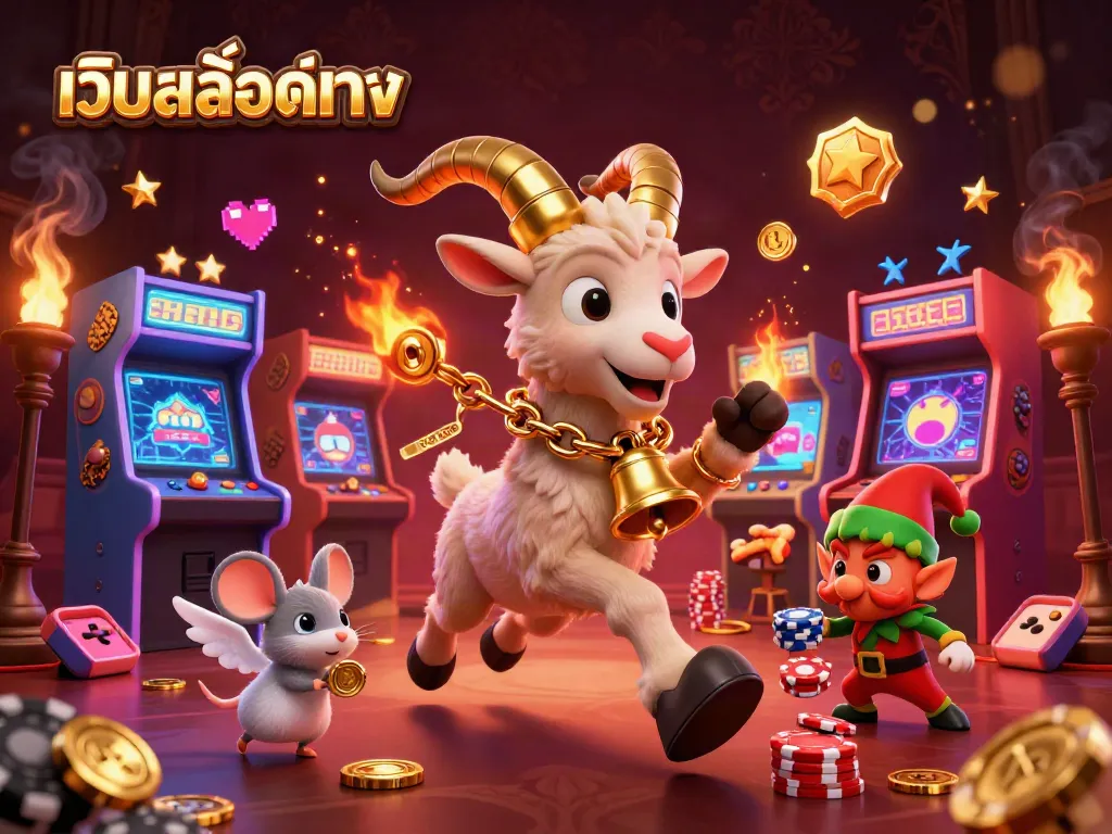 ภาพประกอบของ เว็บสล็อตตรง ที่มีความตื่นเต้นในคาสิโน 3D