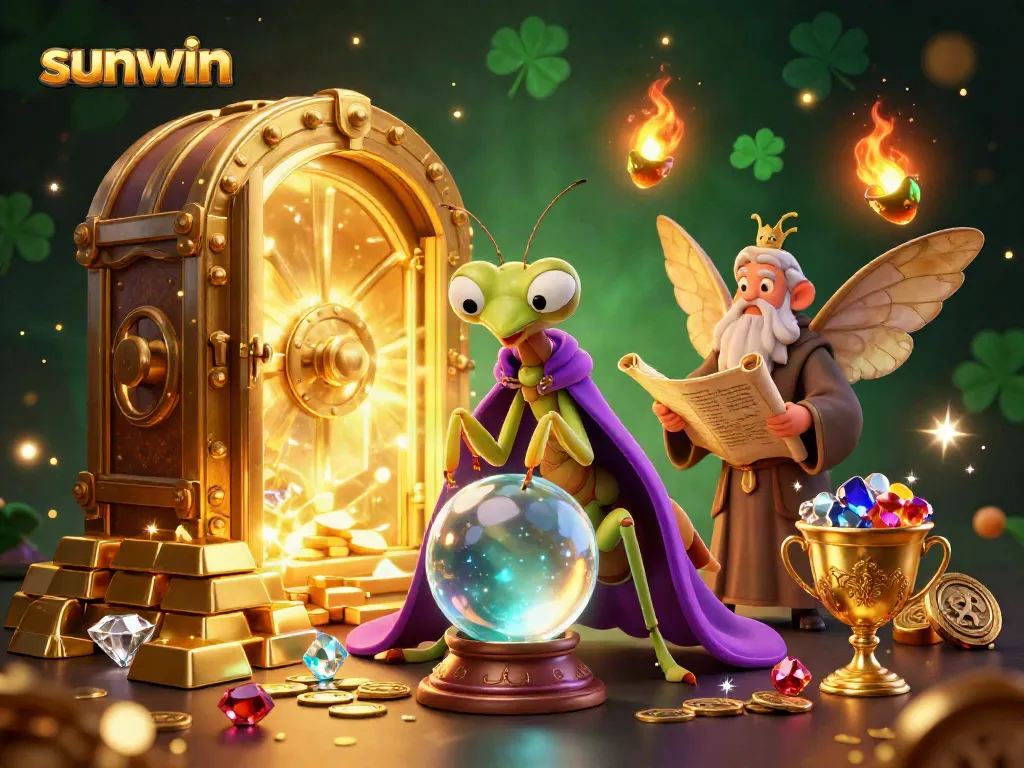 Experience sunwin's thrilling fortune telling at a vibrant casino with treasure and oracles.