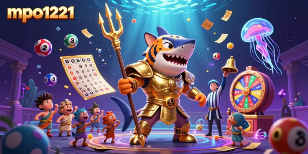 Win exciting prizes at mpo1221 with colorful lottery elements and engaging underwater action.