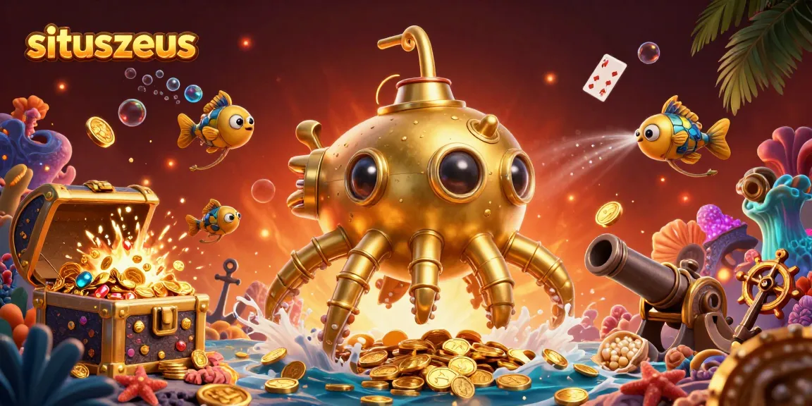 Engage with situszeus as the golden kraken submarine dives into a treasure trove of golden coins.