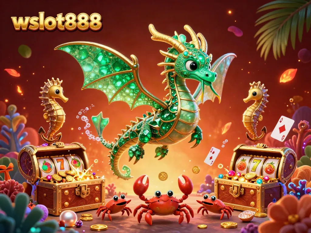 Menangkan jackpot di permainan wslot888 dengan ilustrasi 3D yang memukau dan karakter fantasi laut.