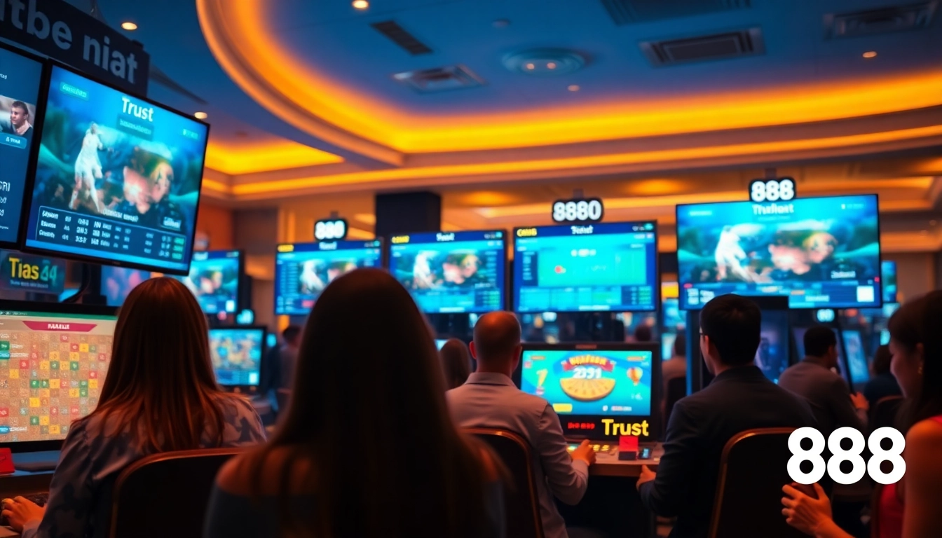 Engaging players experience online gaming with 888 new, featuring modern interfaces and vibrant colors.