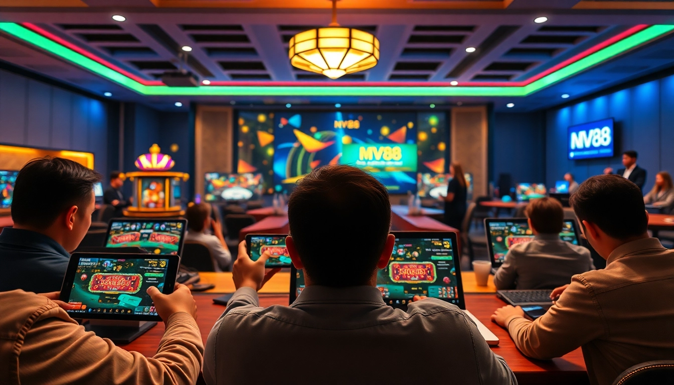 Exciting MV88 game online platform showcasing vibrant interface and user engagement.