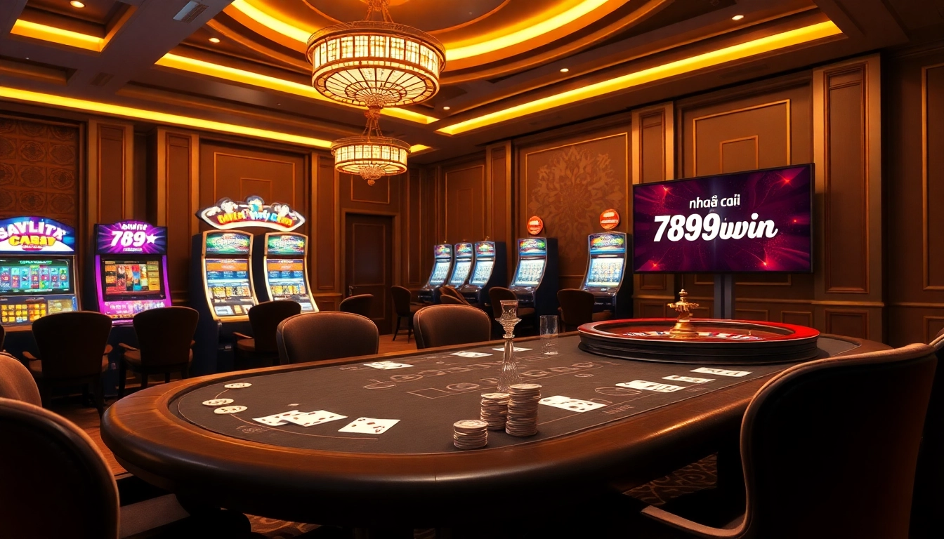 Experience the thrill of nhà cái 789win with luxury poker tables and vibrant slot machines.