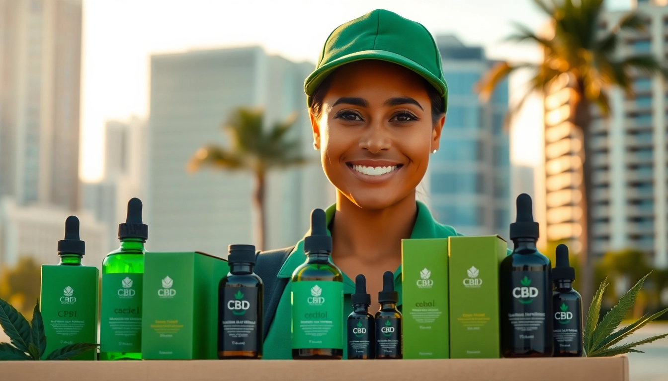 Experience reliable fort lauderdale weed delivery featuring CBD products in an inviting urban setting.