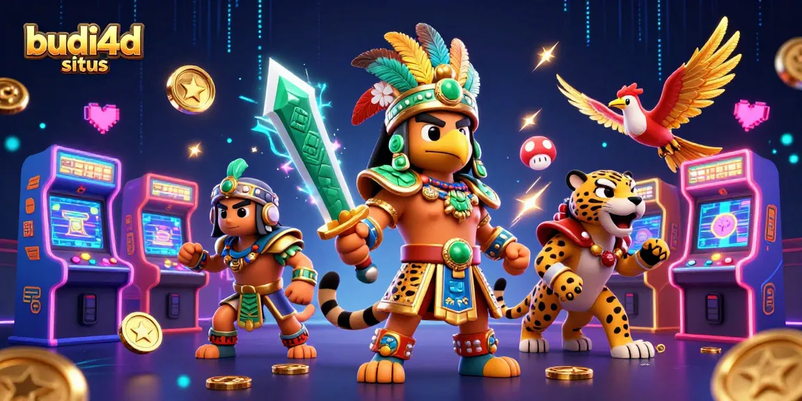Experience the thrill of budi4d situs with vibrant casino-themed 3D illustration.