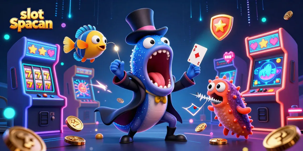Spin and win with slot spaceman in a vibrant 3D casino-themed illustration.